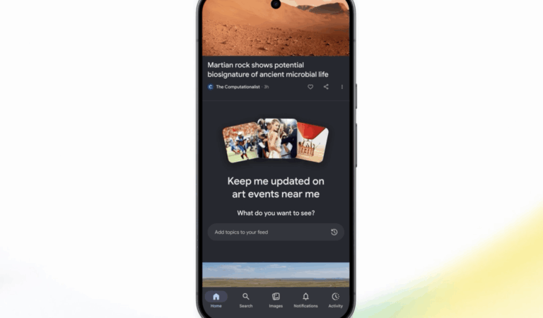 Google va permettre de personnaliser son fil Discover directement avec l’IA