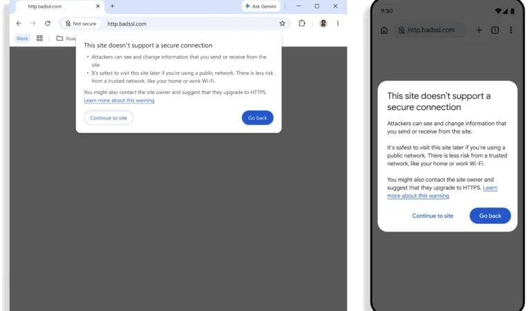 Google Chrome renforce ses alertes face aux sites sans connexion sécurisée